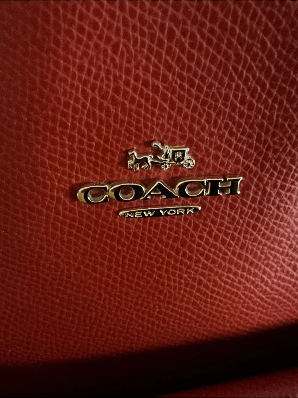 Coach city zip tote vibrant red handbag F36875